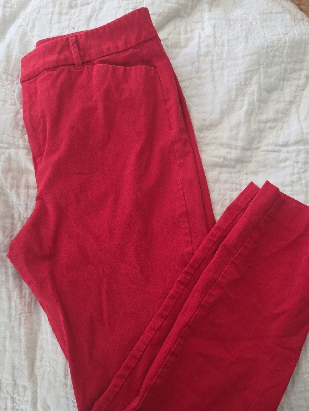Old Navy Pixie High-Rise Pants in Red